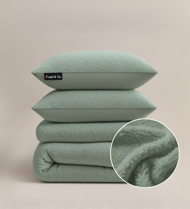 Dekbedovertrek Teddy - Zacht Groen