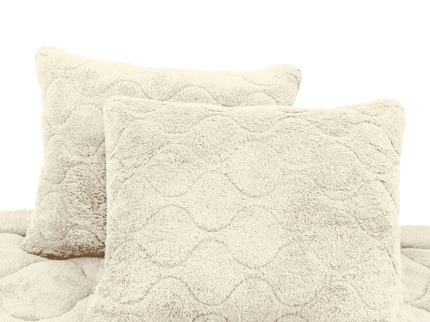 Lazy Dekbed Zonder Overtrek - Teddy - Beige/Off White