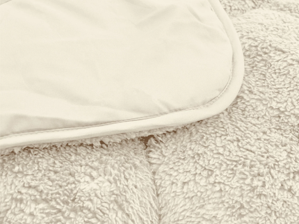 Lazy Dekbed Zonder Overtrek - Teddy - Beige/Off White