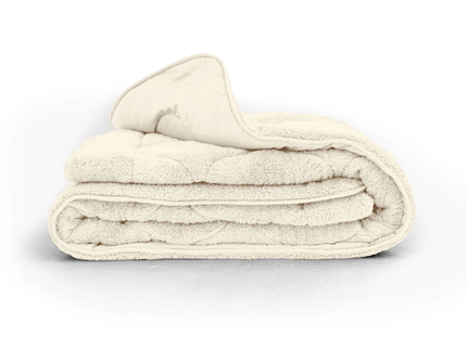Lazy Dekbed Zonder Overtrek - Teddy - Beige/Off White