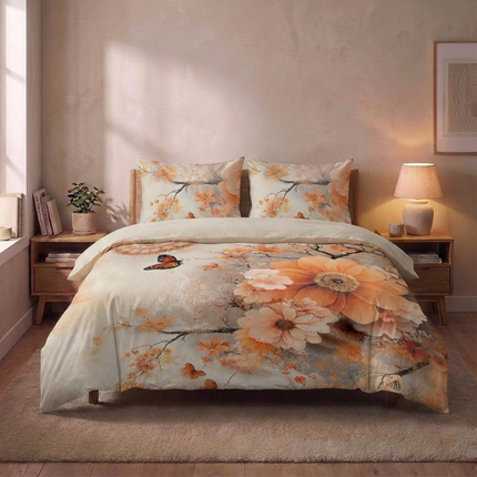 Dekbedovertrek Percale Katoen - Sakura Cascade