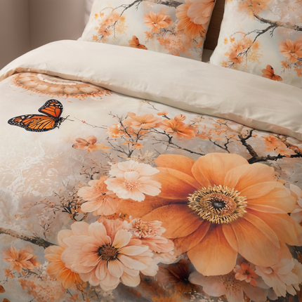 Dekbedovertrek Percale Katoen - Sakura Cascade