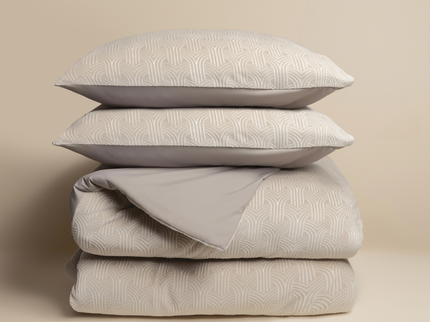 Dekbedovertrek Flanel Art - Beige