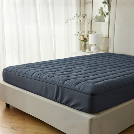 Wasbare Topper & Hoeslaken in 1 – Ultiem Slaapcomfort - Antraciet