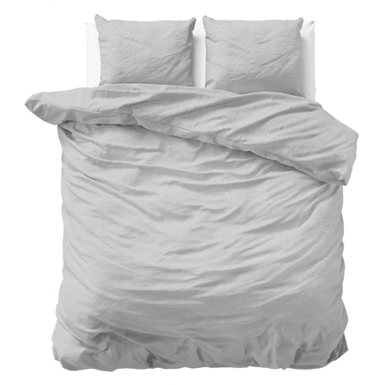 Dekbedovertrek Katoen Flanel - Jason - Grijs