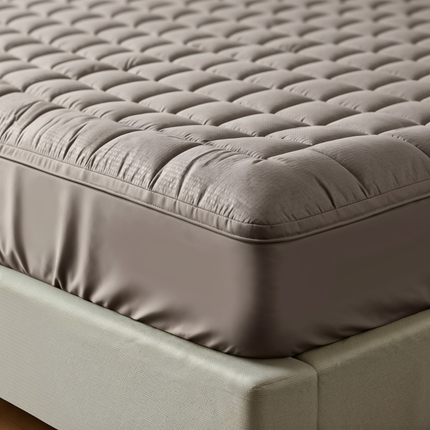 Wasbare Topper & Hoeslaken in 1 – Ultiem Slaapcomfort - Taupe