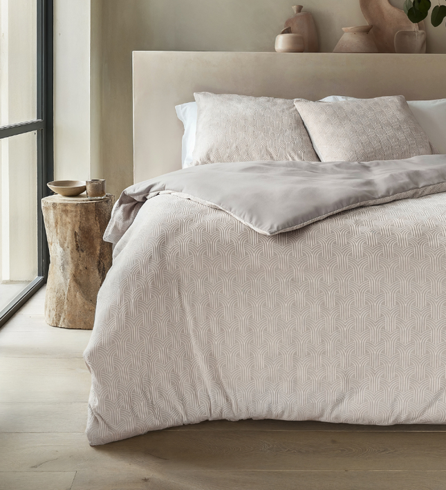 Dekbedovertrek Flanel Art - Beige