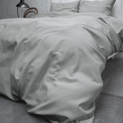 Dekbedovertrek Katoen Flanel - Jason - Grijs