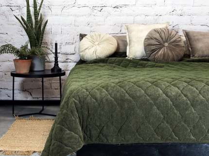 Bedsprei Jenny - Groen