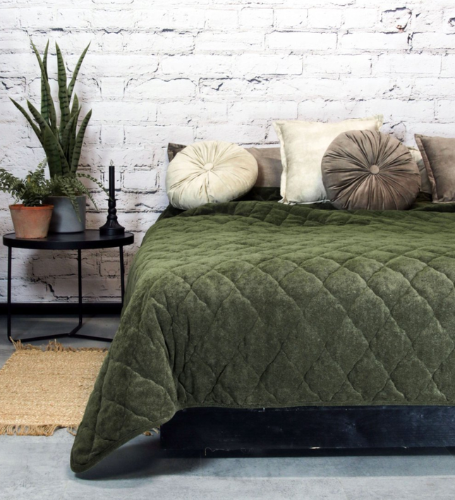 Bedsprei Jenny - Groen