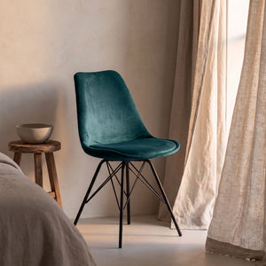 Kuipstoel Velvet - Blauw