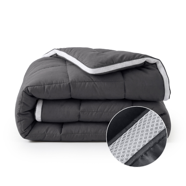 Lazy Dekbed Zonder Overtrek - 3D Air - Antraciet