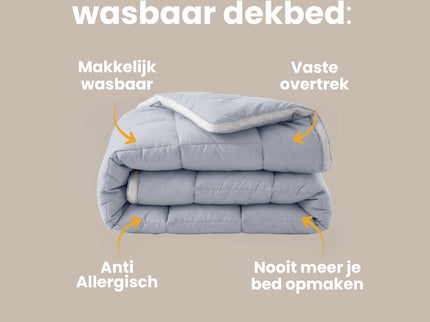 Lazy Dekbed Zonder Overtrek - 3D Air - Blauw