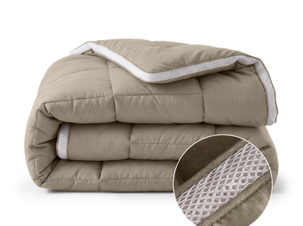 Lazy Dekbed Zonder Overtrek Zomer - 3D Air - Taupe