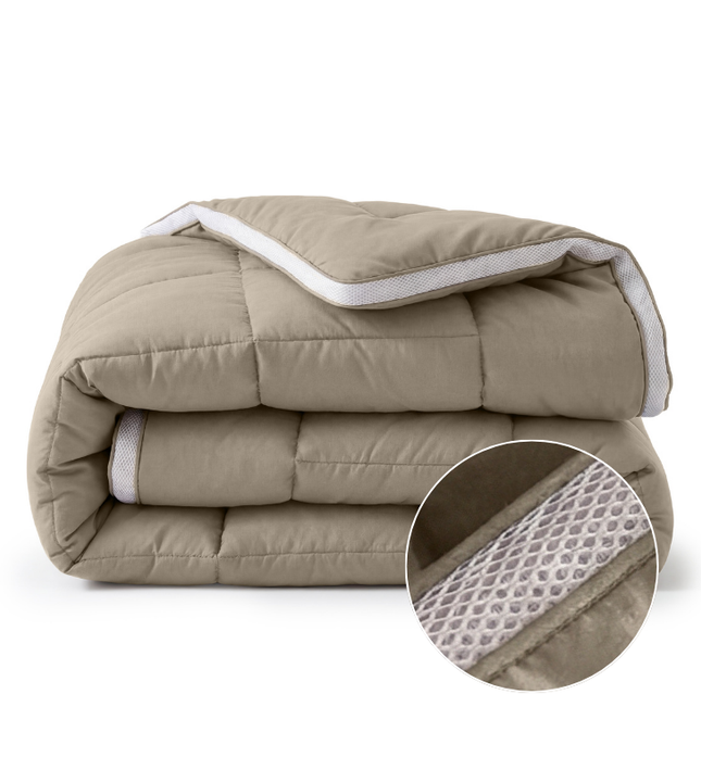 Lazy Dekbed Zonder Overtrek - 3D Air - Taupe