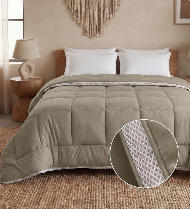 Lazy Dekbed Zonder Overtrek - 3D Air - Taupe