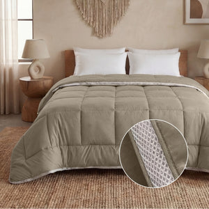 Lazy Dekbed Zonder Overtrek - 3D Air - Taupe