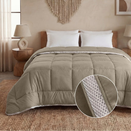 Lazy Dekbed Zonder Overtrek - 3D Air - Taupe