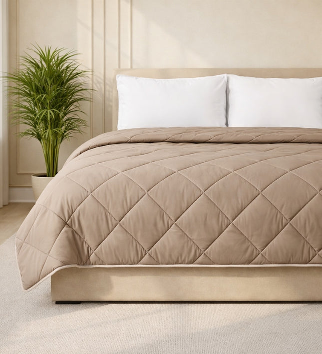 Lazy Dekbed Zonder Overtrek - Taupe