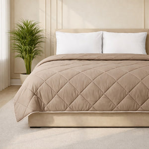 Lazy Dekbed Zonder Overtrek - Taupe