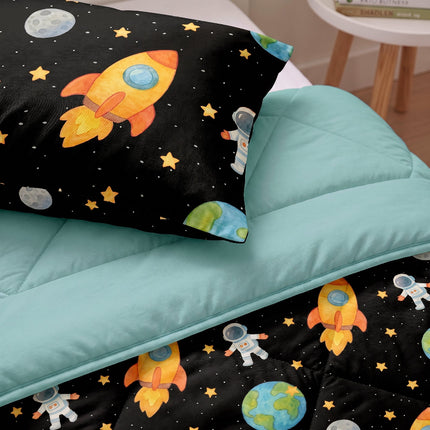 Lazy Dekbed Zonder Overtrek Kids - Astronaut