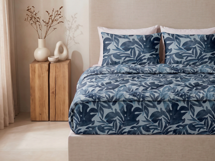 Lazy Dekbed Zonder Overtrek met Instopstrook - Katoen - Flower Nature