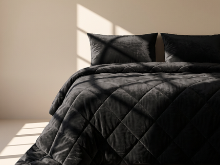 Easy Dekbed Zonder Overtrek - Velvet - Antraciet