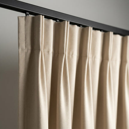 Luxe Gordijnen 100% Verduisterend - Haken - Crème