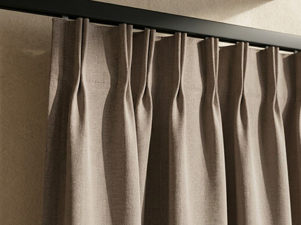 Luxe Gordijnen 100% Verduisterend - Haken - Taupe