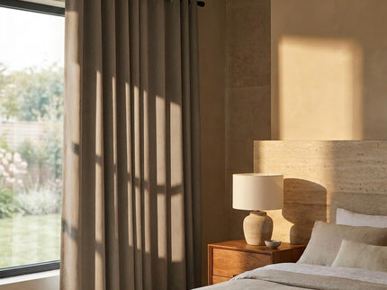 Luxe Gordijnen 100% Verduisterend - Ringen - Taupe