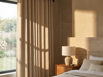 Luxe Gordijnen 100% Verduisterend - Ringen - Zand