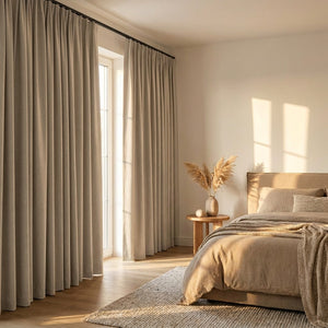 Luxe Gordijnen 100% Verduisterend - Haken - Crème