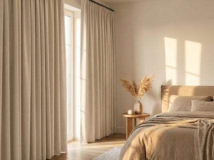 Luxe Gordijnen 100% Verduisterend - Haken - Ecru