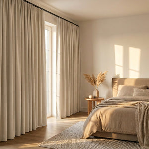 Luxe Gordijnen 100% Verduisterend - Haken - Ecru