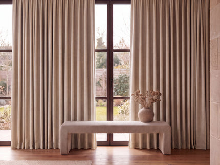 Luxe Gordijnen 100% Verduisterend - Haken - Ecru