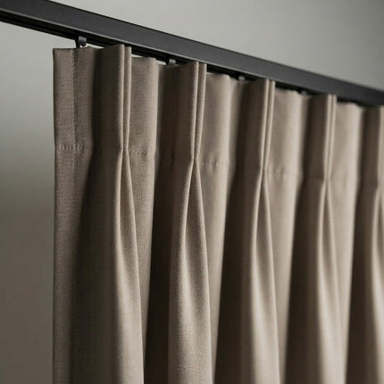 Luxe Gordijnen 100% Verduisterend - Haken - Taupe