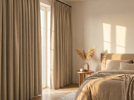 Luxe Gordijnen 100% Verduisterend - Haken - Zand