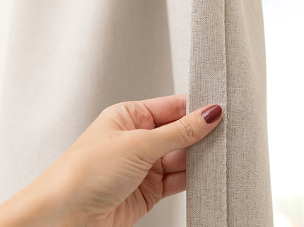 Luxe Gordijnen 100% Verduisterend - Haken - Crème