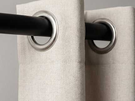 Luxe Gordijnen 100% Verduisterend - Ringen - Crème