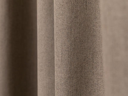 Luxe Gordijnen 100% Verduisterend - Ringen - Taupe