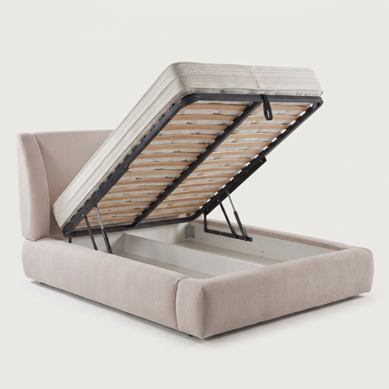 Boxspring met Opbergruimte - Milano - Beige