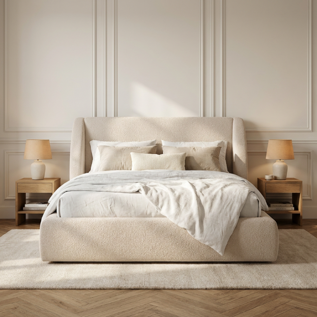 Boxspring met Opbergruimte - Milano - Beige