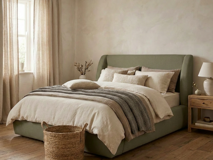 Boxspring met Opbergruimte - Milano - Groen