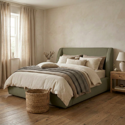 Boxspring met Opbergruimte - Milano - Groen
