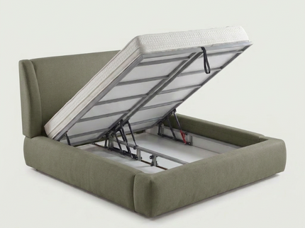 Boxspring met Opbergruimte - Milano - Groen