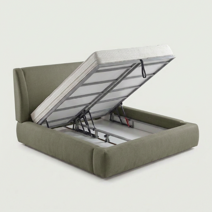 Boxspring met Opbergruimte - Milano - Groen