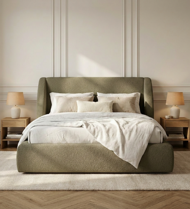 Boxspring met Opbergruimte - Milano - Groen