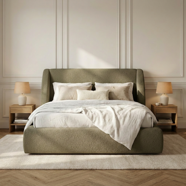 Boxspring met Opbergruimte - Milano - Groen