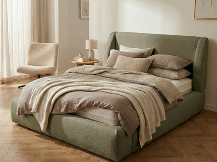 Boxspring met Opbergruimte - Milano - Groen