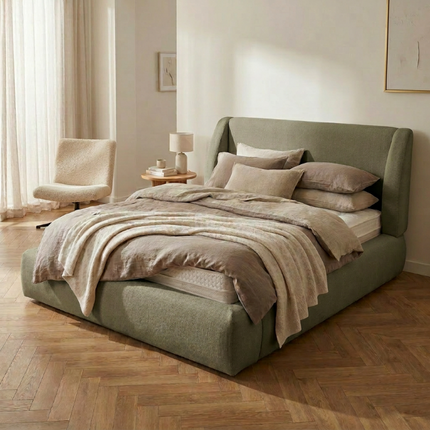 Boxspring met Opbergruimte - Milano - Groen